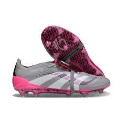 Adidas Predator Elite 25 Fold-Over Tongue Fg Gray White Pink