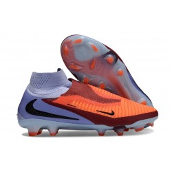 Nike Phantom 6 DF Elite FG Cleats Royal Tint Bright Crimson Black