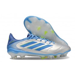 adidas Copa Pure 3 Elite FG Cleats Halo Blue Blue Fusion Lucid Lemon