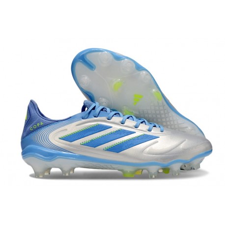 adidas Copa Pure 3 Elite FG Cleats Halo Blue Blue Fusion Lucid Lemon