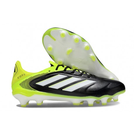 adidas Copa Pure 3 Elite FG Cleats Core Black Ftwr White Lucid Lemon