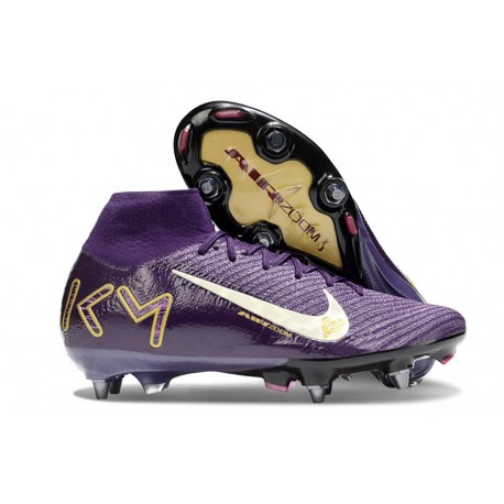 Nike Air Zoom Mercurial Superfly 10 Elite SG X MBAPPE Grand Purple Pale Ivory