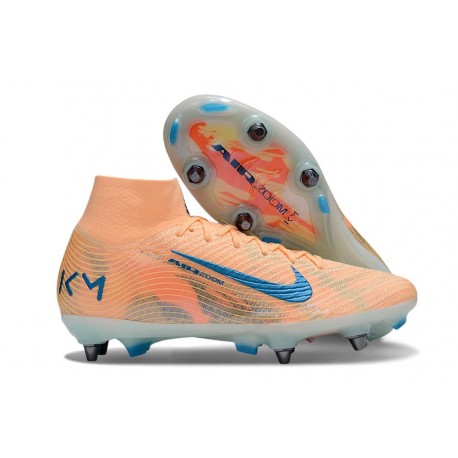 Nike Air Zoom Mercurial Superfly 10 Elite SG Kylian Mbappe Orange Blue