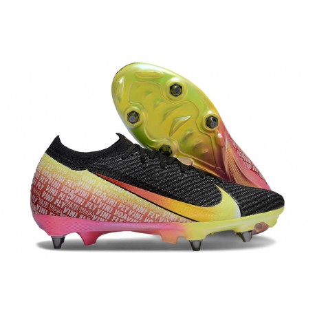 Nike Zoom Mercurial Vapor XVI Elite SG-Pro Black Yellow Red Green