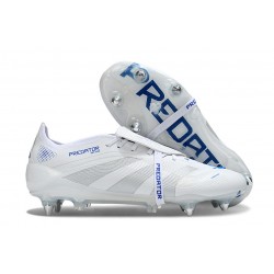 Adidas Predator Elite Fold-Over Tongue SG White Silver Blue