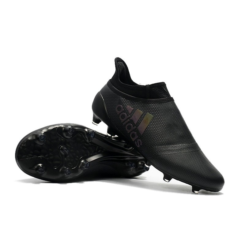 adidas Men's X 17+ PURESPEED FG Soccer Cleats - All Black
