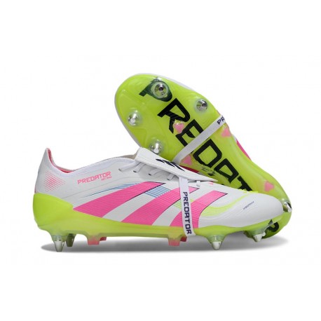 Adidas Predator Elite Fold-Over Tongue SG White Pink Yellow