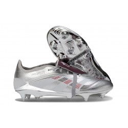 Adidas Predator Elite Fold-Over Tongue SG Silver Red