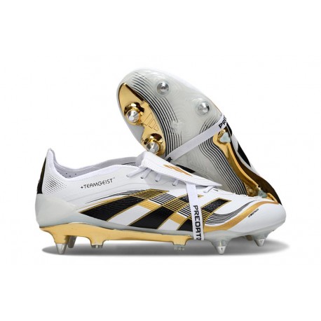 Adidas Predator Elite Fold-Over Tongue SG White Black Gold Met