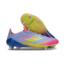 Adidas F50 Elite Sg Soccer Boots Blue Fusion Lucid Lemon Lucid Pink