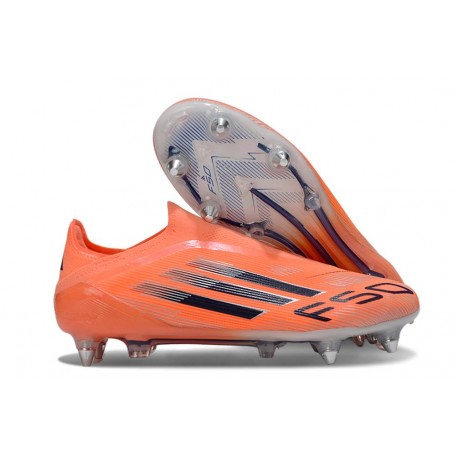 Adidas F50 Elite Laceless Sg Football Cleats Orange Black