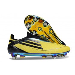 Adidas F50 Elite Laceless Sg Football Cleats Yellow Black