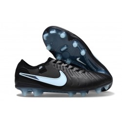 Nike Tiempo Legend 10 Elite FG ACC Shoes Black Ice Blue