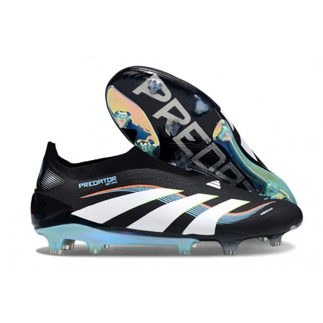 adidas Predator 25 Elite LL FG Soccer Cleat Black White Blue