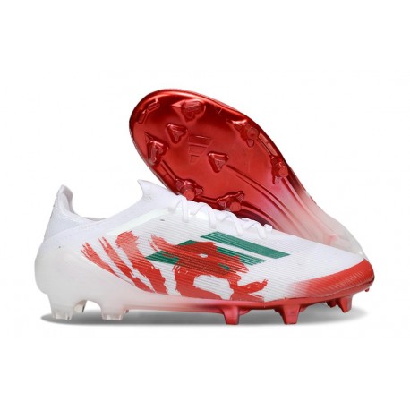adidas F50 Elite FG Cleats White Red Green