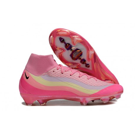 Nike Zoom Mercurial Superfly 10 Elite FG Boots AM 95 Pink