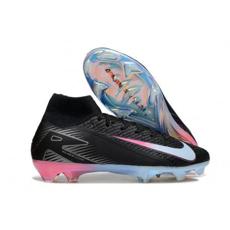 Nike Zoom Mercurial Superfly 10 Elite FG Boots Black Blue Pink