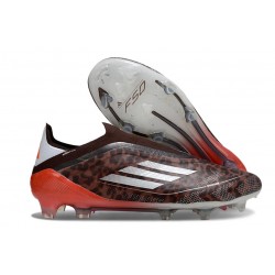 Adidas F50 Elite Laceless FG Safari Silver Red