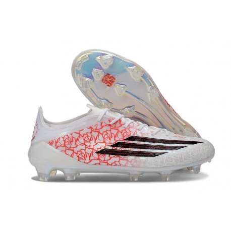 adidas F50 Elite FG Cleats White Black Red