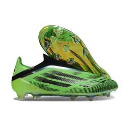 Adidas F50 Elite Laceless FG Green Black
