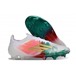 adidas F50 Elite FG Cleats White Pink Green