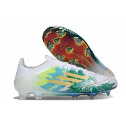 adidas F50 Elite FG Cleats White Green Gold