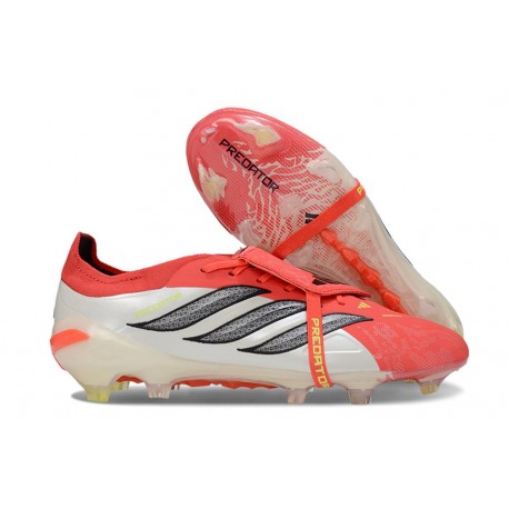 Adidas Predator 26 Elite Foldover Tongue FG Lucid Red Core Black Footwear White