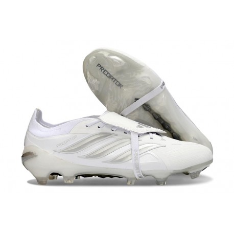 Adidas Predator 26 Elite Foldover Tongue FG White Silver