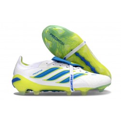 Adidas Predator 26 Elite Foldover Tongue FG White Blue Yellow