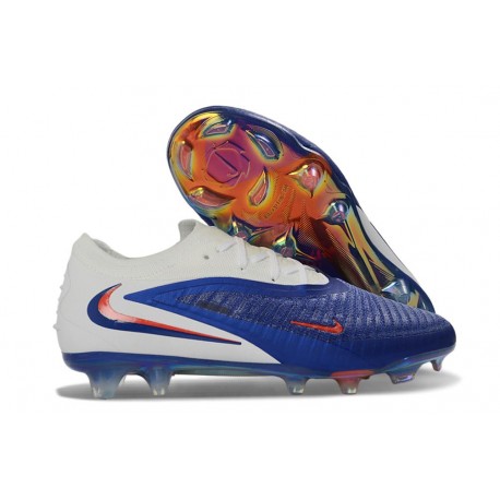 Nike Phantom 6 Low Cut Elite FG Soccer Cleat Racer Blue White Red