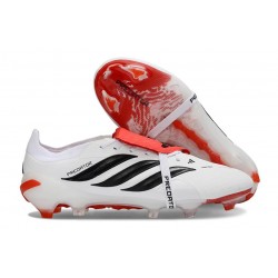 Adidas Predator 26 Elite Foldover Tongue FG White Black Red