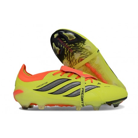 Adidas Predator 26 Elite Foldover Tongue FG Yellow Black Crimson