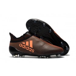 adidas Men's X 17+ PURESPEED FG Soccer Cleats - Brown Orange