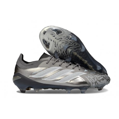 Adidas Predator 26 Elite L FG Shoes Grey Silver