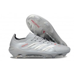 Adidas Predator 26 Elite L FG Shoes Grey Silver