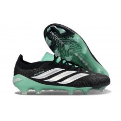 Adidas Predator 26 Elite L FG Shoes Black White Green
