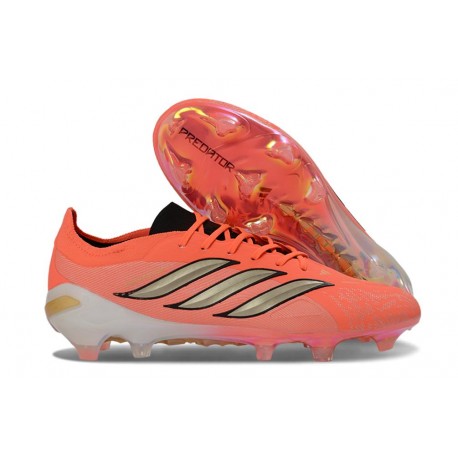 Adidas Predator Elite Low FG Cleats Crimson Gold
