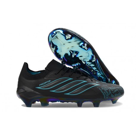Adidas Predator Elite Low FG Cleats Black Blue