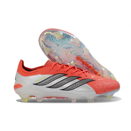 Adidas Predator Elite Low FG Cleats Red White Black