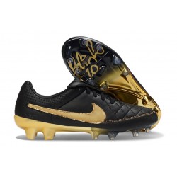 Nike Tiempo Maestro SE FG Soccer Shoes Black Golden