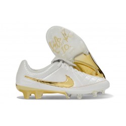 Nike Tiempo SE Elite FG Soccer Shoes White Gold