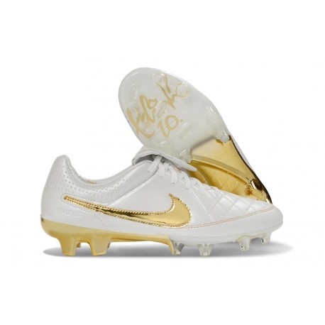 Nike Tiempo SE Elite FG Soccer Shoes White Gold
