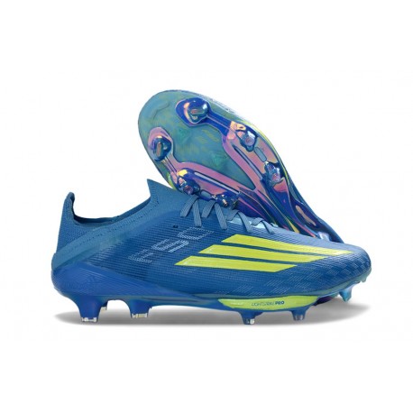 adidas F50+ Elite FG Shoes Blue Yellow