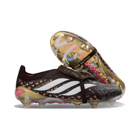 Adidas Predator 26 Elite Foldover Tongue FG Black White Gold