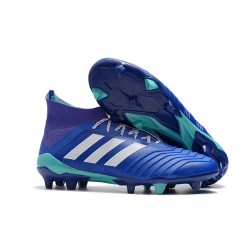 New adidas Predator 18.1 FG Football Boots - Blue White