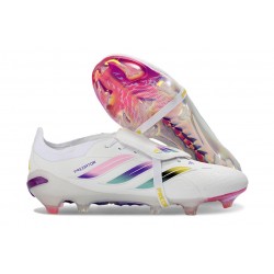 Adidas Predator 26 Elite Foldover Tongue FG White Pink