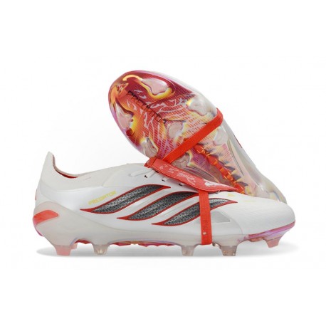 Adidas Predator 26 Elite Foldover Tongue FG White Red Black