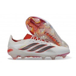 Adidas Predator Elite Low FG Cleats White Red Black