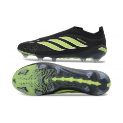 Adidas Predator Laceless FG Elite Soccer Boots Black Green