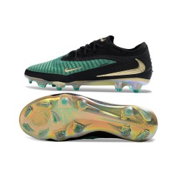 Nike Phantom 6 Low Cut Elite FG Soccer Cleat Green Black Golden